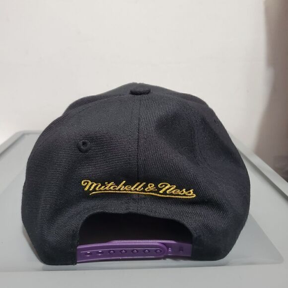 LA Lakers Draft 1996 Shadow Mitchell & Ness Hat Snapback Cap Kobe Bryant NWT - Picture 3 of 11